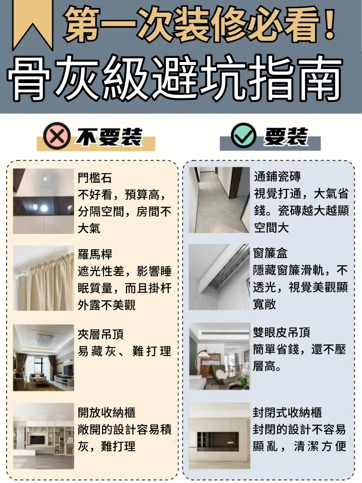 骨灰級避坑指南,第一次裝修要避開的坑 - 裝修站平台 | 澳門 珠海 | 客人平均4.5分好評